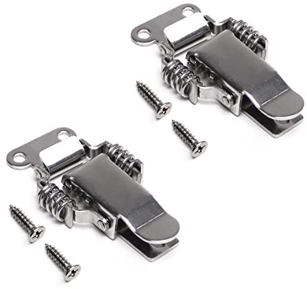 MroMax HS-023 Stainless Steel 201 Compression Spring Draw Toggle Latch Clamp 76mm Long 2Pcs