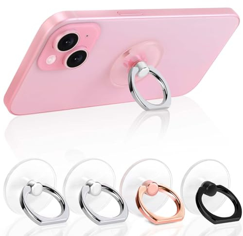 4 Pack Jsoerpay Cell Phone Ring Holder, 2Silver+1Black+1Rose Gold