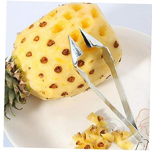 Semilla práctica acero inoxidable cortador de piña piña pelador de ojos removedor acortar las herramientas de la cocina del hogar