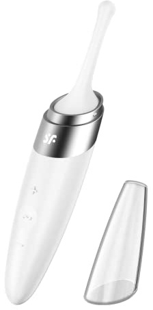 Satisfyer Twirling Delight Vibrator | Wasserdichtes (IPX7) Sex-Spielzeug | Hautfreundliches Silikon | Ideal für Damen & Intime Stimulation | 40 Programme in weiß | Sex Spielzeug für Frauen | Erotik