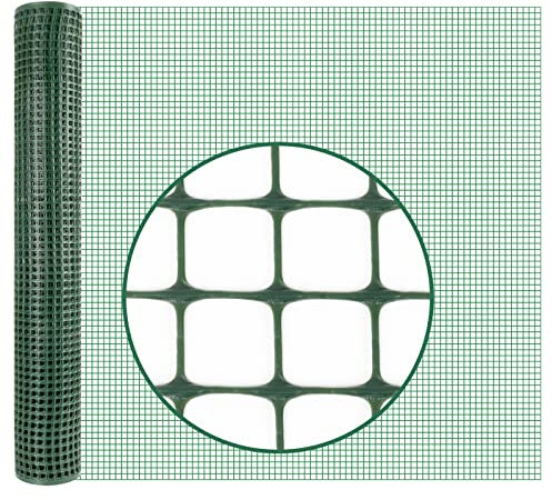 VOSS.farming PowerOFF 10m Premium Begrenzungszaun, Kunststoffzaun, Höhe 100cm - 15x15mm, grün