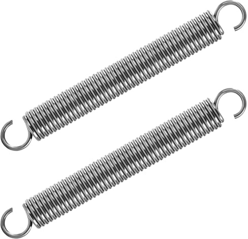 GUNGY Ressort de Traction 150mm Ressorts de Tension avec Crochets Ressorts en Acier Inoxydable Diamètre du Fil 2,5mm Diamètre Extérieur 18mm Force 12,8KG 2 Pièces