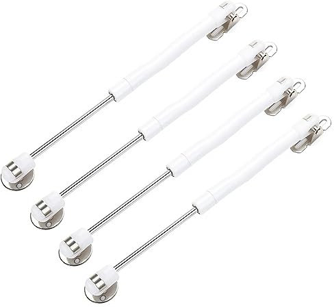 4 Stück Bettkasten, Spielzeugkiste, Strebe, Deckelstütze, Möbelbeschläge, Schranktür, Gasfeder, 6–15 kg, Küchenschrank, Scharnier (Gery) (33 lb) (Color : White, Size : 10KG (100N) (22LB))