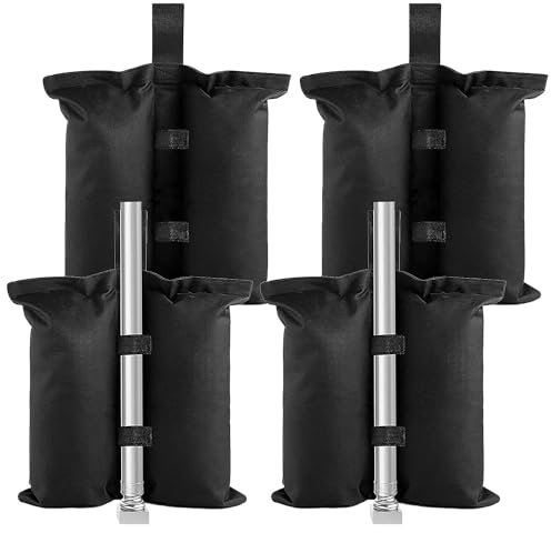 Pesos para Carpas, 4 Piezas Pesas para Carpas Plegables, Saco de Arena para Peso, Saco Arena Pergola, Adecuado para Marquesinas Emergentes Tiendas de Campaña Pabellones Sombrillas