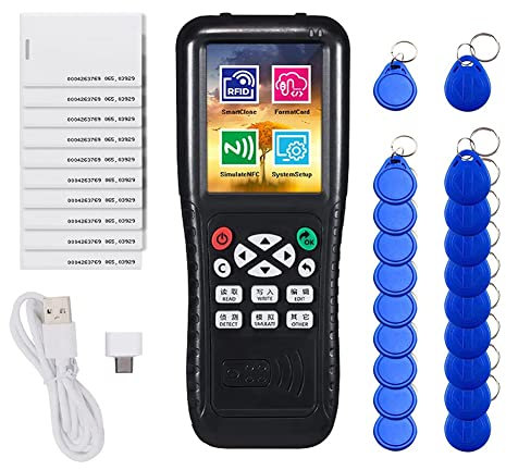 Kochenty Lector de Copiadora de Tarjetas RFID NFC, Lector de Tarjetas Inteligentes NFC, Copiadora RFID, VersióN en IngléS ICopy X100 NFC ID IC Reader