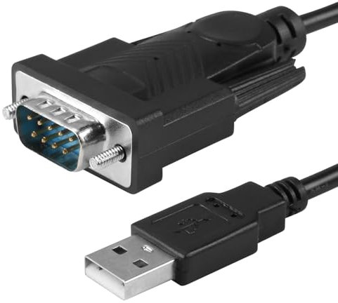 JUGNAW Hdmi Vga Adapter, Adapterkabel USB auf Seriell RS-232, DB9-Stecker, kompatibel mit Windows 11/10/8.1/7, Mac OS X 10.6+, hohe Datenübertragungsgeschwindigkeit 1 Mbps (0,8 m)