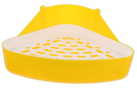 CIYODO Kaninchen Katzentoilette Kunststoff Haustier Toilette Ecke Töpfchen Trainer Kleintiere Becken