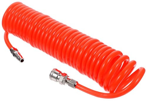 AUTSUPPL Pu Druckluftschlauch Hochdruckspiralschlauch Für Luftkompressoren Mit Verbinder Elastisch Und Verschleißfest Platzsparend Und Installieren Für Pneumatische Werkzeuge