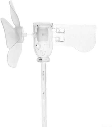 HpLive Generador de turbina eólica más pequeño con luces LED, giratorio 360°, orientación automática del viento, herramienta experimental de enseñanza
