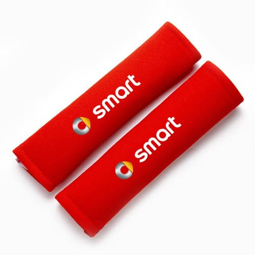 ASEUOG 2 pièces Peluche Voiture Rembourrage de Ceinture de sécurité pour Smart Eq Fortwo Forfour 453 451 452 450 454 Accessoires intérieurs de Voiture,C