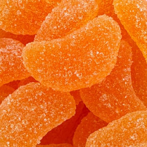 Scrumptious - Jelly Slices - 12 Orange Flavoured Jelly Segment Cake Toppers - 30g Edible Cupcake Decorations - Perfect for Marmalade and Jaffa Cake Muffins