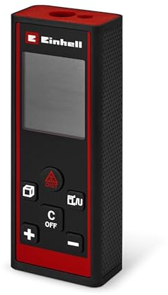 Telemetro laser Einhell TC-LD 60 R (60 m max. campo di misurazione, modalità misurazione distanza, superficie, volume, misurazione continua, display LCD, spegnimento automatico, senza batterie)