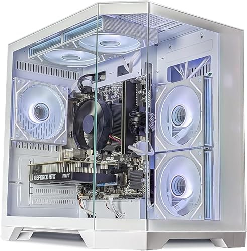 ionz Gaming PC - Ryzen 5 5500, RTX 5050 8GB, 16GB RAM, 1TB NVMe SSD, Windows 11, 500W 80+ PSU (Apex Mini, White)