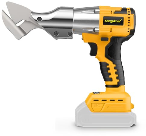 Cordless Sheet Metal Cutter Compatible with Dewalt 20V Max, 14GA, 360° Head | Brushless Motor and Long-Lasting Cutting Power for Sheet Metal, Stainless Steel, Leather and Carpet(No Battery)