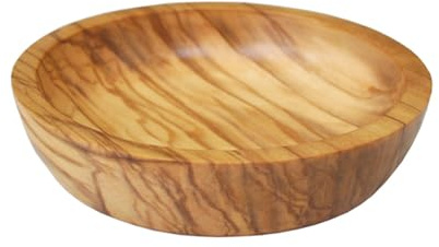 Naturally Med Olive Wood Dipping Bowl, Round, 3.5 L x 3.5 W