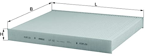 MAHLE LA 182 Interior Cabin Air Filter - Pollen Filter - Car