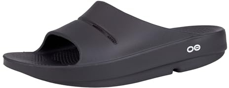 OOFOS OOahh Recovery Slide, Black - Women’s Size 11, Men’s Size 9