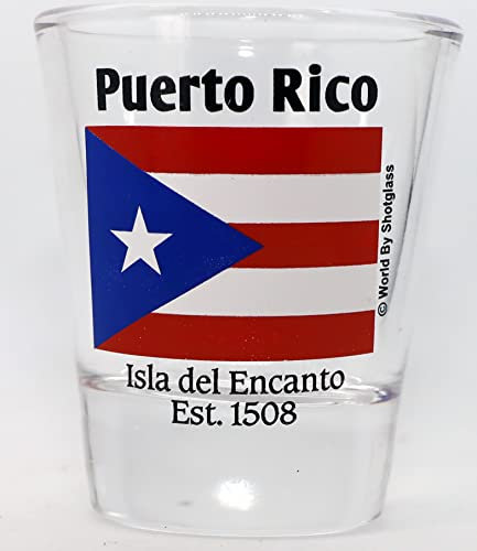 Verre à shot Drapeau de Porto Rico Nouvelle édition