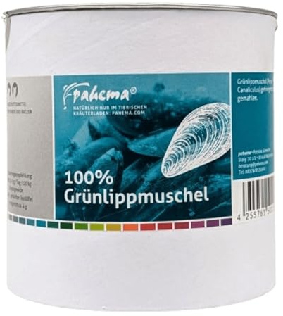 pahema Grünlippmuschel-Pulver – Nicht entfettet für Hunde & Katzen
