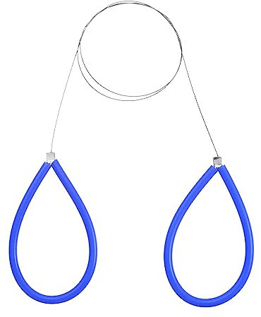 sourcing map Wire Clay Mud Cutting Tool Wire Clay Cutter Curly Cutoff Tool Cheese Dough Cutting Tools for Pottery Wheel Clay Ceramic Making, Blue 22.83 Inch