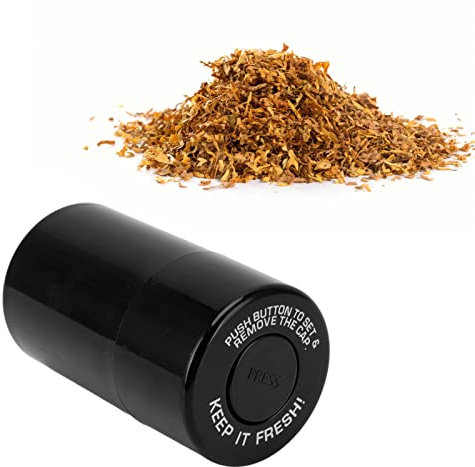 Verdant Touch Recipiente de almacenamiento hermético – Tarros de té negro, café, tabaco, azúcar con tapas seguras, portátil y a prueba de olores para artículos esenciales de cocina, viajes al aire