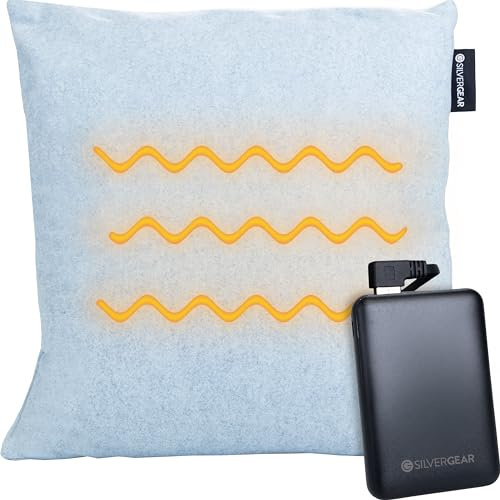 Silvergear® Heizkissen mit Akku | Wärmekissen mit Thermostat: 30°-35°-40°C | Wärmekissen Elektrisch Für den Innen- und Außeneinsatz | Heizkissen Kabellos Effizient Heizen | Türkis