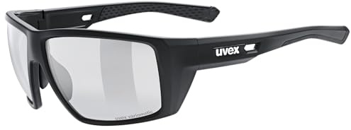 Uvex mtn venture V Sportbrille, black matt, one size | selbsttönend - konstraststeigernd
