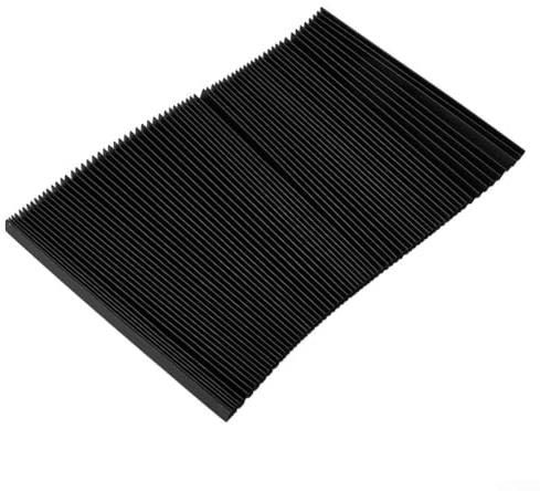 Milling Machine Tool Foldable Accordion Bellows Cover Rubber Dust Protective Cover, For Milling Machine Part Accordion Way Shield Guard 1.5M(300mm)
