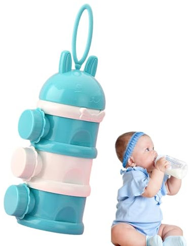 Récipient de formule pour le voyage, boîte de lait en poudre,Conteneur de stockage de collations à 3 couches - Boîte de formule portable, récipient de lait en poudre anti-déversement, boîte de lait