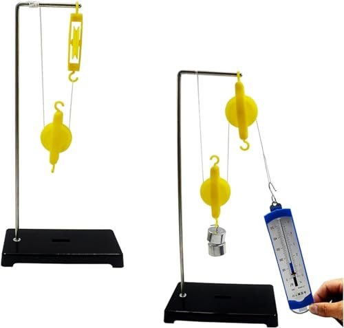 XDAWQP Flaschenzug Und Halterung, Beweglicher Flaschenzug, Festes Flaschenzug, Lehrinstrument Für Physik Und Mechanik, Ausrüstung Für Wissenschaftliche Experimente, Ei，