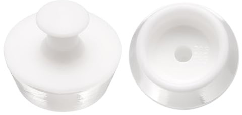 sourcing map 2 Pcs Drain Stopper, Silicone Bathtub Stopper 28-30mm | Kitchen Sink Drain Stopper,Bathroom Drain Plug,with Handle,for Laundry Sink Shower Washbasin Cover