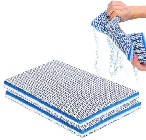 UESDU 2 Stück 8D Filterwatte Aquarium, Filtermatte 30x20cm Filterschaum Wabenstruktur Aquarium Filterschwamm Wiederverwendbar Filtermatten Zuschneidbar für Hochwirksam Wasserreinigung