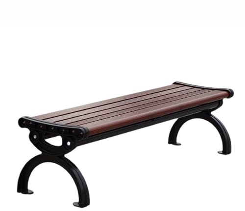Panca da giardino in alluminio marrone scuro 1,5 1,8 m per esterni multi persona posti a sedere mobili da parco per giardino patio e cortile elegante e confortevole Gartenbank
