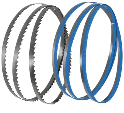 2 Stück 56 Zoll 1425 mm Bandsägeblatt 1425 x 10 x 0,5 mm TPI 6 Kohlenstoff-Federstahl for Bandsägenschneiden von Holz, Metall und Kunststoff