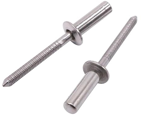 GB12615.4 Remaches ciegos de acero inoxidable 304 con cabeza redonda cerrada, resistentes al agua, M3.2-M6.4(10mm)