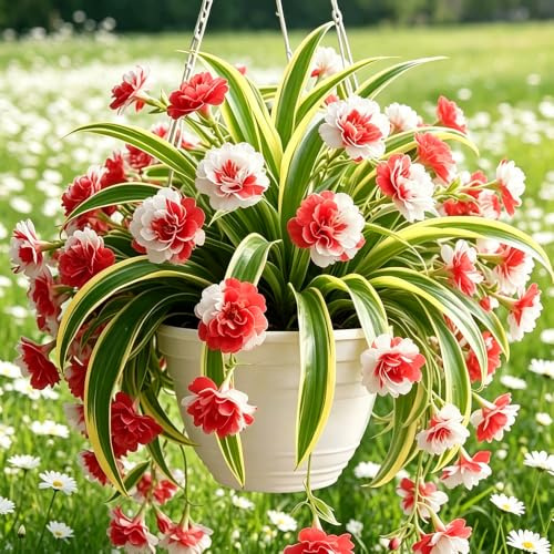 ragno - Chlorophytum comosum esterno Aiuole rialzate giardino di coperto ufficio 6piante
