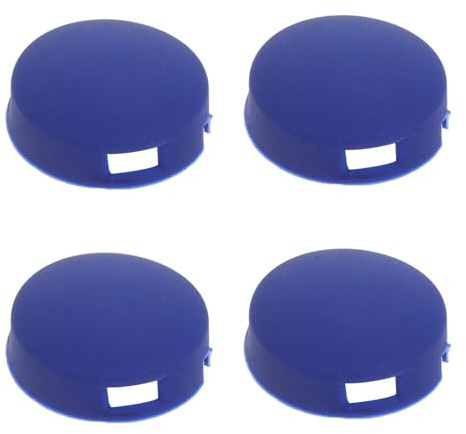 FOYTOKI Doorbell Button Replacement Sturdy Cover with Sensitive Press Response Blue 4pcs Silicone and Weatherproof Design for Peephole Doorbell System, for Home Entry Use in Climate