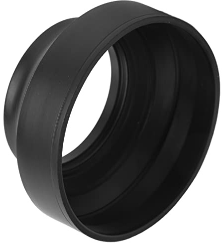 AMONIDA Hopfällbar Motljusskydd med 3 Justerbara Lägen för Kameralinsskydd Vid Utomhusfotografering Gummimetall 1 Enhet (62 mm)