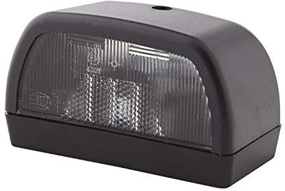 HELLA 2KA 998 523-001 Piloto de matrícula - Halógena - 12V - atornillado/montaje exterior - Color de tulipa: transparente - izquierda/derecha - Cant.: 1