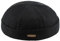 Sterkowski Modell Docker | 100% Baumwolle Dockermütze für Herren und Damen | Sommer Herbst Frühling Fischer Ohne Schirm Biker Cap Damen Fisherman Beanie Hafenarbeiter Kurz Kappe Schwarz 57