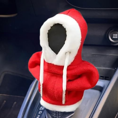 Neamou Schaltknauf Abdeckung Hoodie Weihnachtsdekoration Autozubehör Innenraum