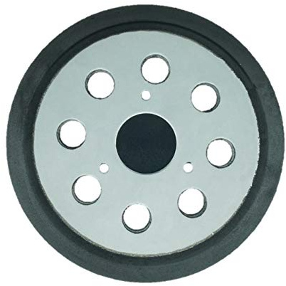 1 x SabreCut OSSCPD421MH 125mm dureza media lijadora orbital aleatoria de 8 orificios almohadilla de respaldo de gancho y bucle compatible con DeWalt DT3600 DW421 DW423 D26453 D26451