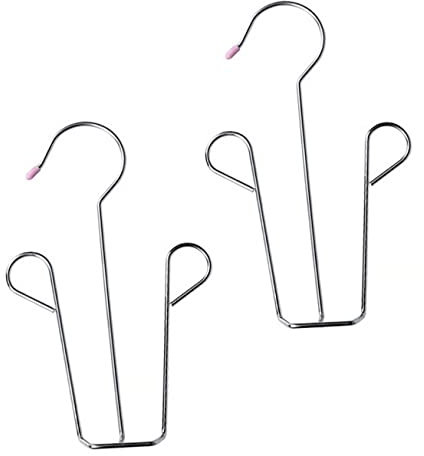 OFFSCH 2stücke Schuhtrockner Aus Edelstahl Für Schuhe Organizer Haken Mit Doppelhaken-Design Schuhaufhänger Schuhhängeregal Für Home Shop Schuhe Trocknen Rack