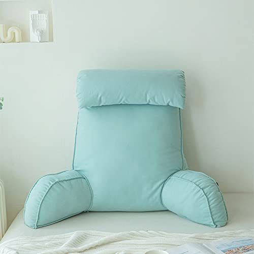 Lesekissen für Bett, Rückenstütze, Bettauflage, Kissen mit Nacken- und Armstütze, perfekt zum Sitzen, Lesen oder Spielen, mit Armlehnen, 75 x 40 x 50 cm (ohne Kopfstütze)