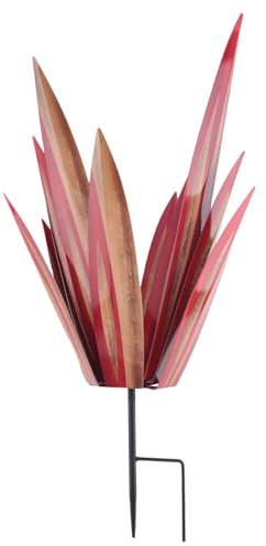 Hxhsgmeh Grande sculpture rustique tequila, plantes d'agave en métal rustique pour extérieur, patio, cour, décoration d'intérieur, agave en métal peint à la main, facile à utiliser C