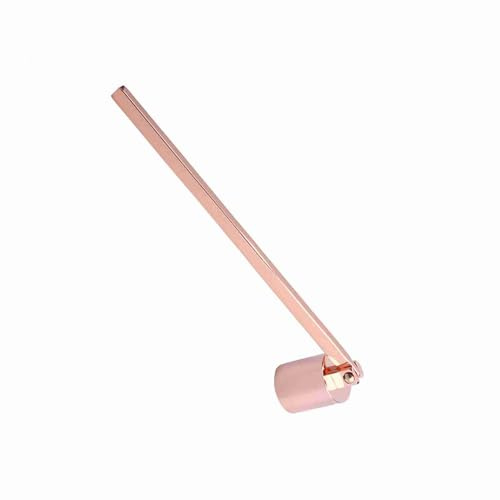 Outil de Couette ¨¤ Bougie en Acier Inoxydable et d'Outil de Coupe-Mousse avec Forme de Tube Droit pour l'extinction et l'entretien des Bougies S?res (Black) (Silver) (Gold) (Or Rose)