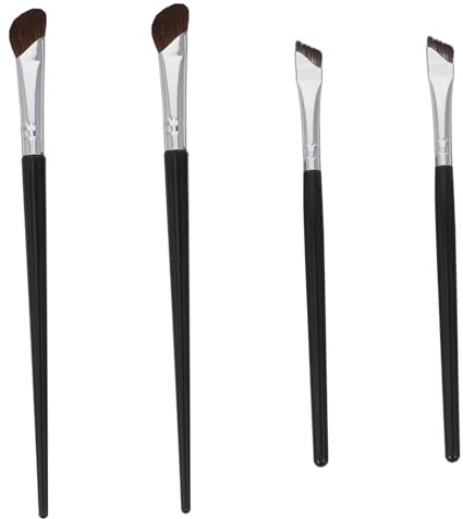 Healeved 4pièces Pinceau Eye-liner Biseauté Pour Maquillage Des Yeux Contour Nez Et Application Eyeliner De Pinceaux Précis Pour Sourcils Et Ombres à Paupières