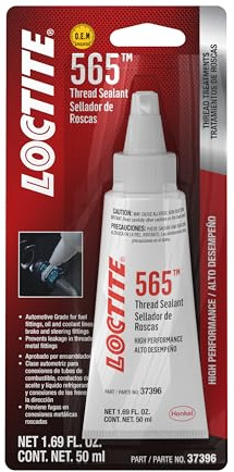LOCTITE 565 Automotive White Thread Sealant - General Purpose, High Viscosity, Rapid Cure, Replaces Tapes & Pipe Dopes - 50 ml, 1 Pack