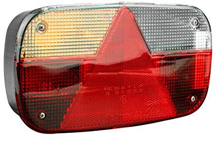 LAS 10137 Rückleuchte Anhänger MULTIPOINT 3, Links, mit seitlicher Kennzeichenleuchte, mit Nebelschlussleuchte, Schwarz