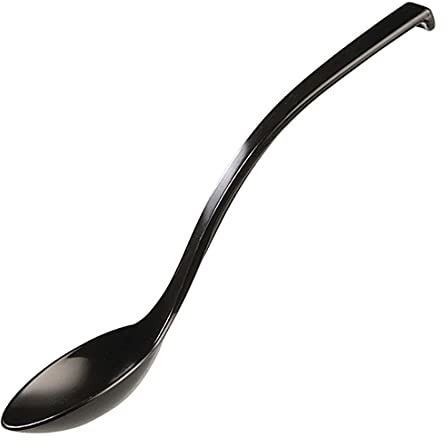 APS 88628 3er-Set Delicatessen Löffel, Kunststoff, ca. Ø 6 x 23 cm Schwarz